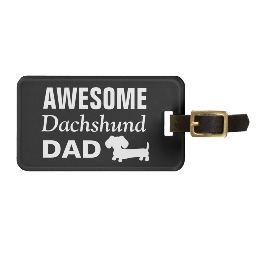 Wiener Dog Mom and Dad Luggage Tags, The Smoothe Store